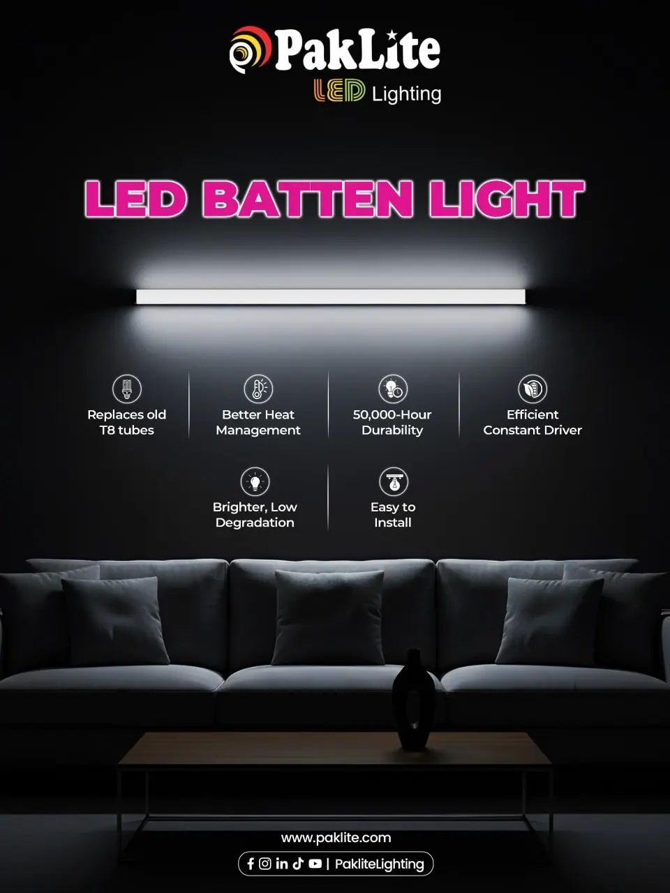 LED SMART BATTEN LIGHT