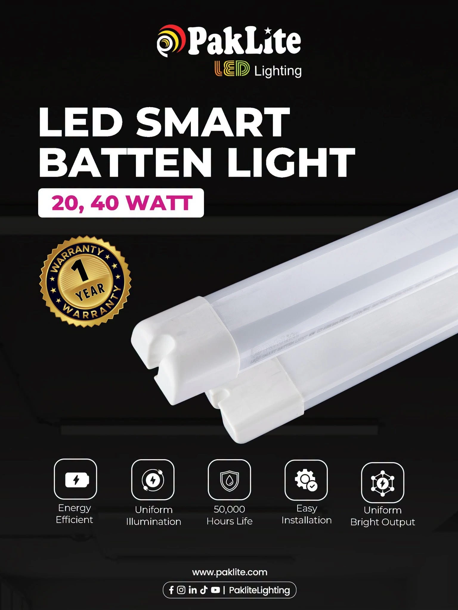 LED SMART BATTEN LIGHT