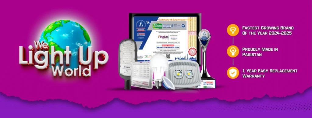 Paklite LED lighting manufacturer in Pakistan since 1986