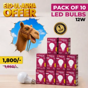 Pack of 10 LED Bulbs 12W