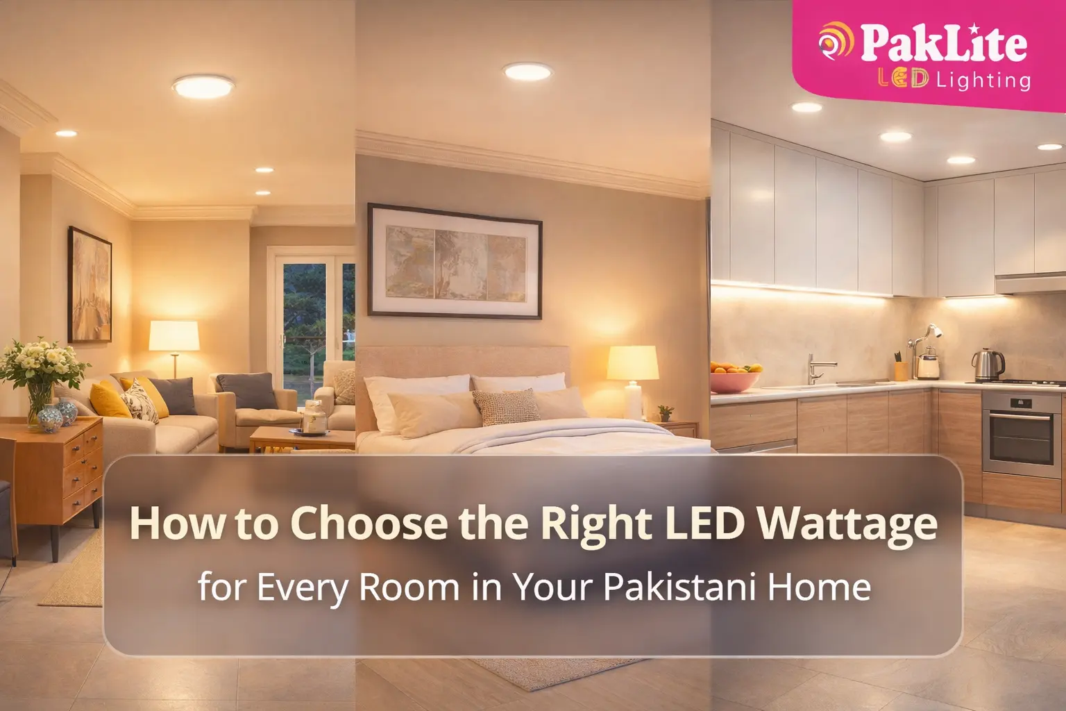 How to Choose the Right LED Wattage for Every Room in Your Pakistani Home
