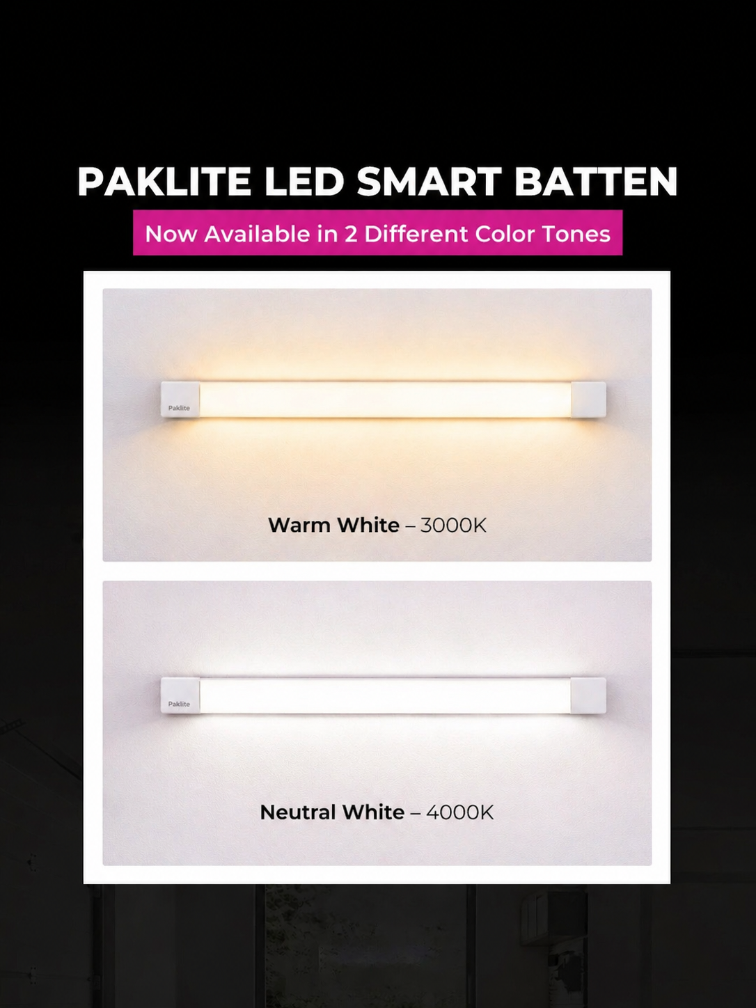 LED Smart Batten Light | Effortless Illumination for Modern Spaces