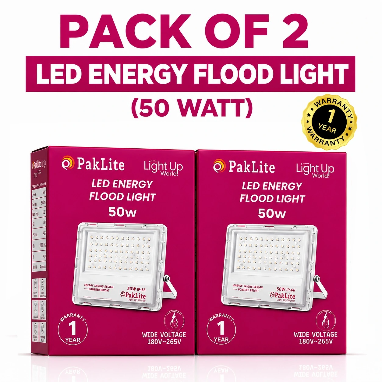 Pack of 2 LED Energy Flood Lights 50w (1)