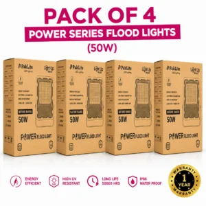pack of 4 led power flood light 50w