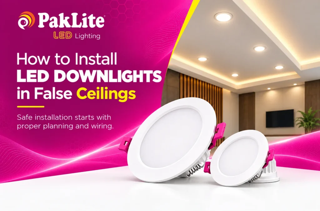PakLite LED Downlight Installation Guide